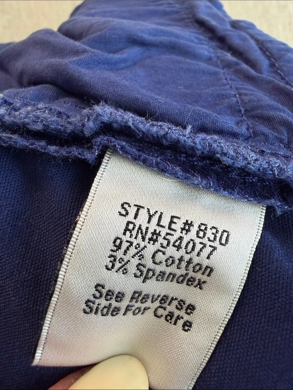 CAbi Lou Bermuda Shorts #830 Nautical Blue Two Button Board Long Size 12 - Picture 6 of 6